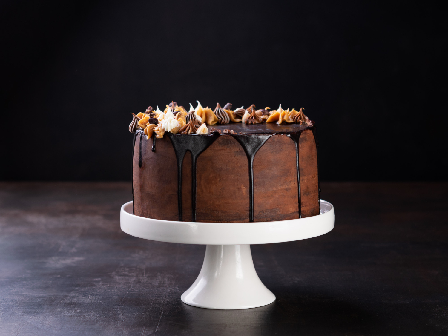Fancy Chocolate Cake stock photo. Image of background - 7634292